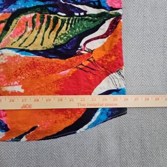 Jogal Hawaiian Shirt Men's XXL Abstract Art Cotton Viscose Button Up Resortwear - Picture 13 of 15